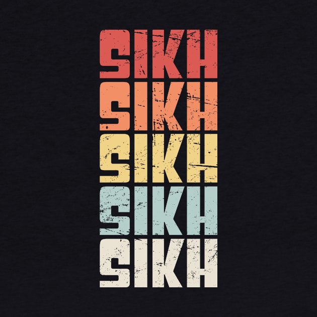 Retro 70s SIKH Text by MeatMan